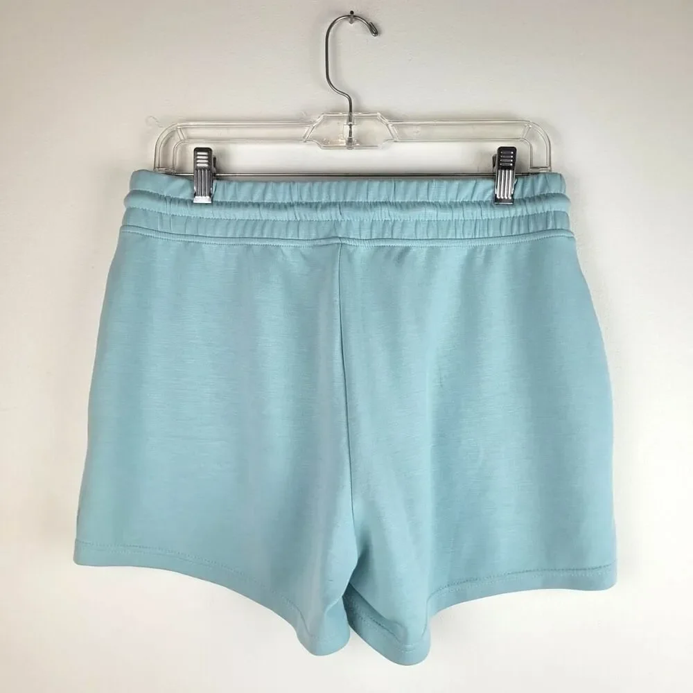 Velocity Active Ocean Breeze Light Blue Casual shorts elastic waist pockets M - Picture 2 of 8